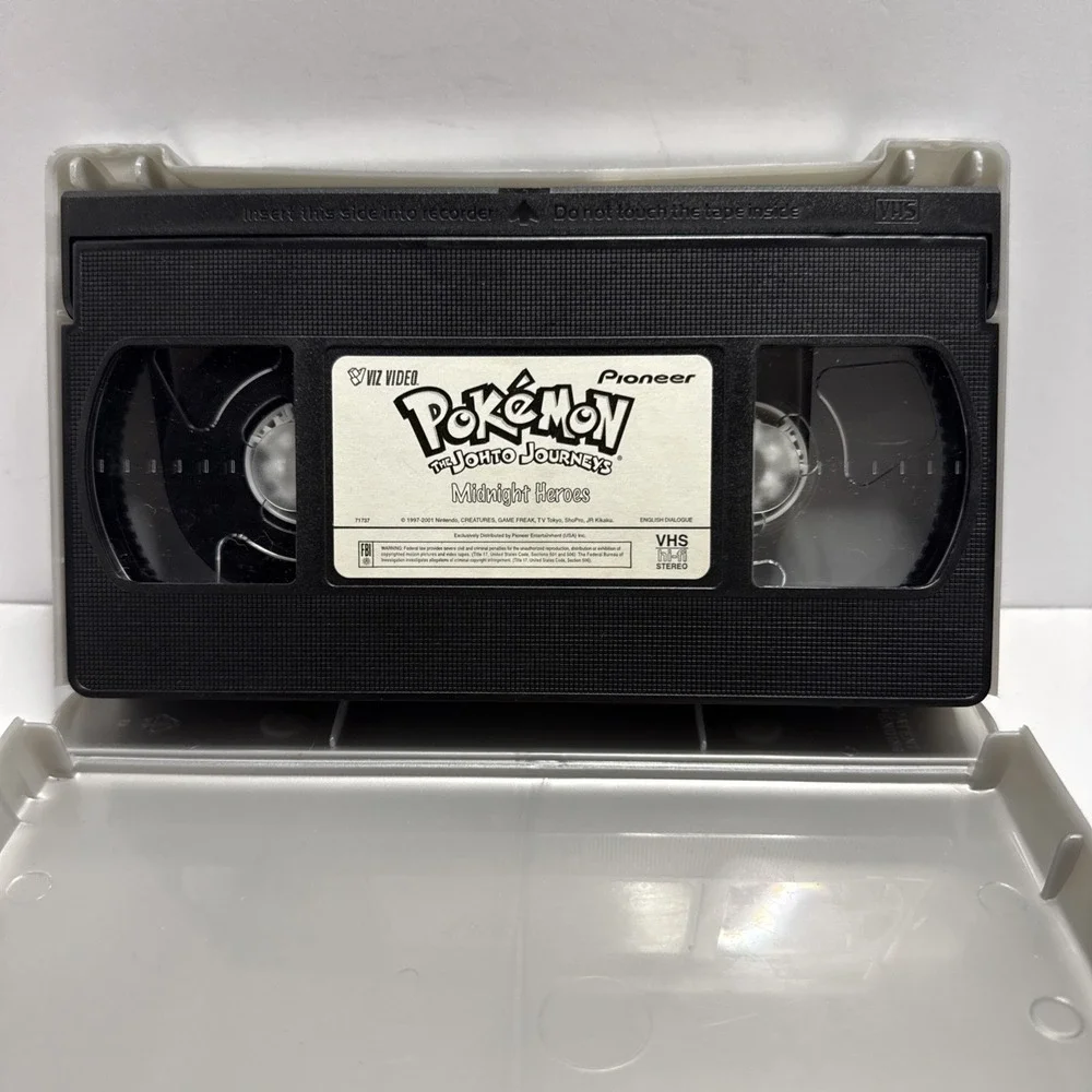 Pokemon Vol. 50: The Johto Journeys - Midnight Heroes  - VHS, 2002 - Tested